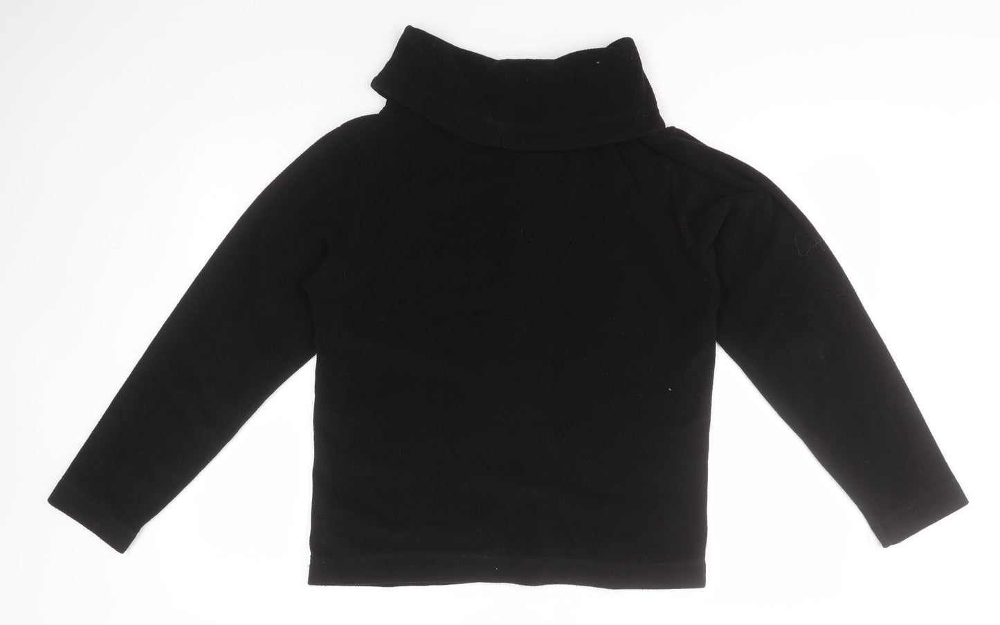 Campri Womens Black Roll Neck  Polyester Pullover Jumper Size 10