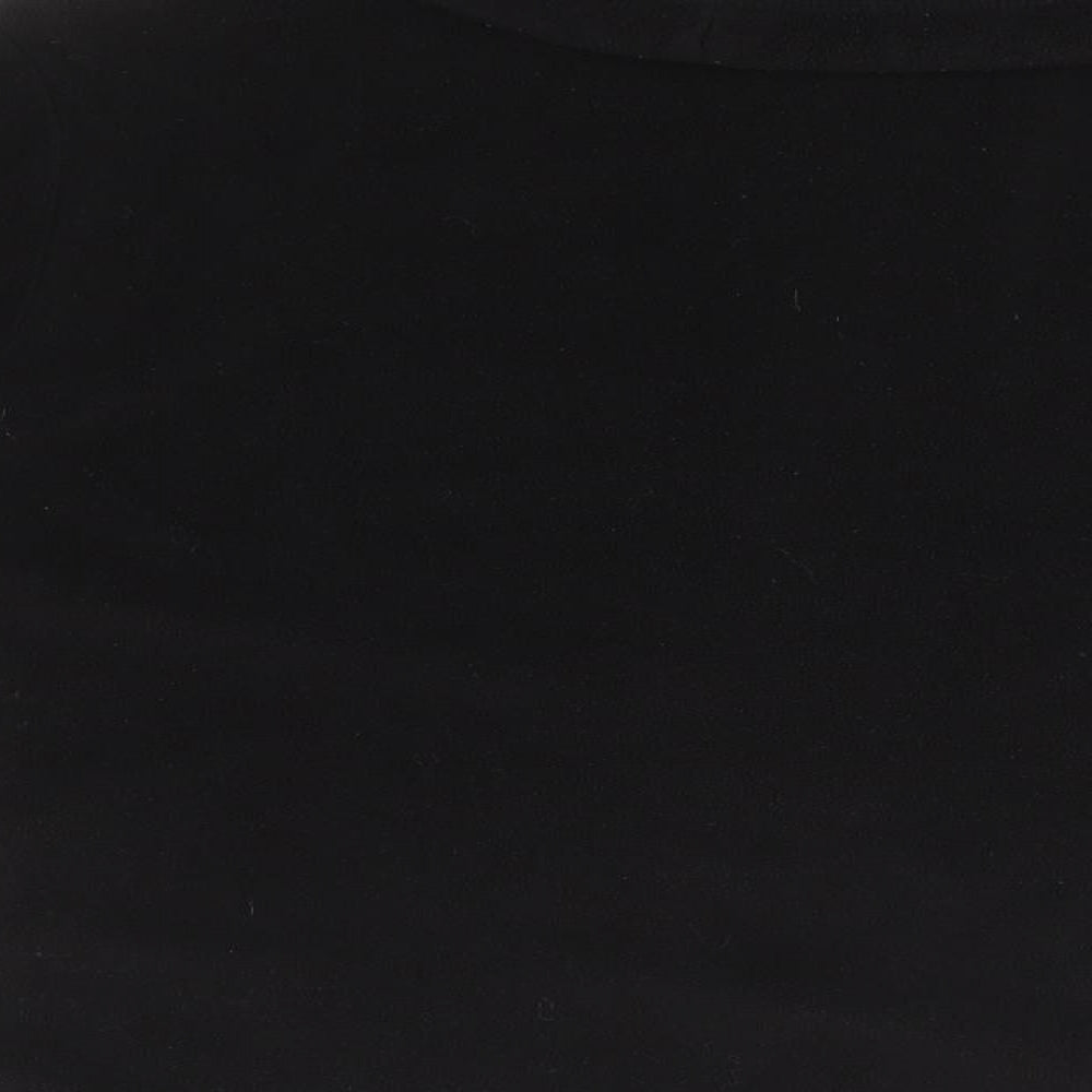 Campri Womens Black Roll Neck  Polyester Pullover Jumper Size 10