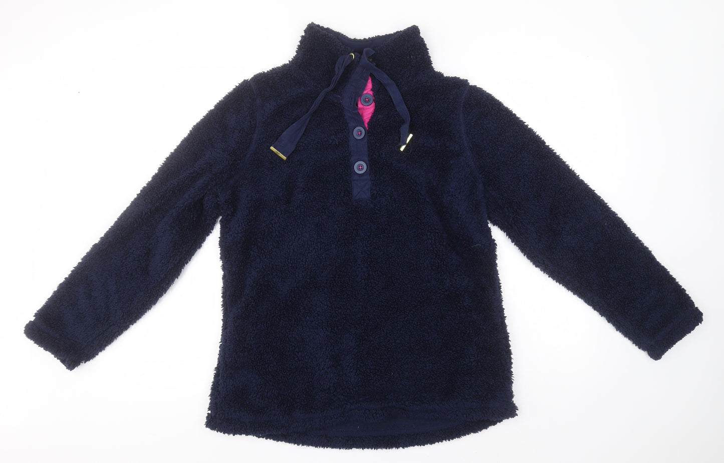 TU Womens Blue High Neck  Polyester Pullover Jumper Size 16