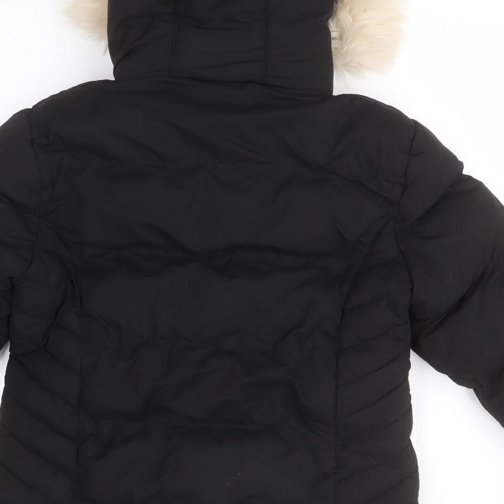 SoulCal&Co Womens Black   Parka Jacket Size 8