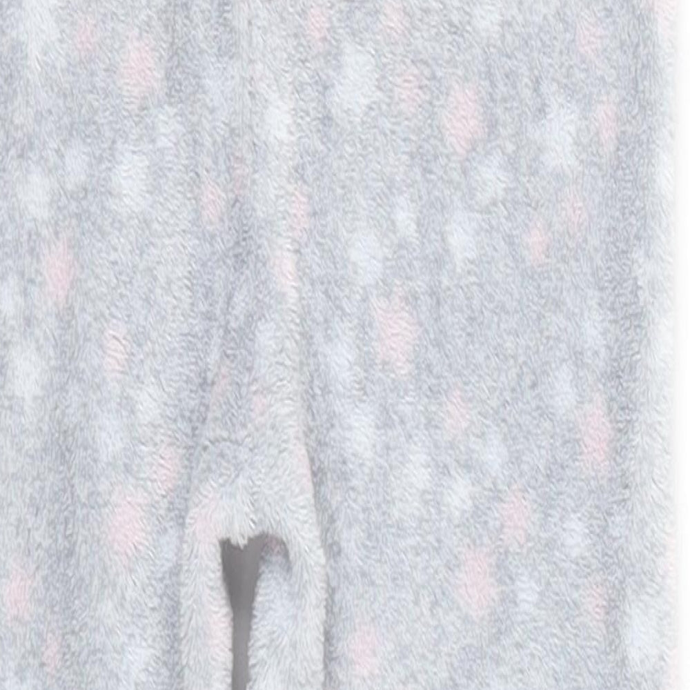 Primark Girls Grey Spotted Polyester  One Piece Size 3-4 Years