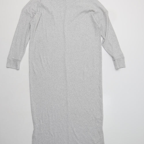 Boohoo Womens Grey  Polyester Maxi  Size 8  Roll Neck