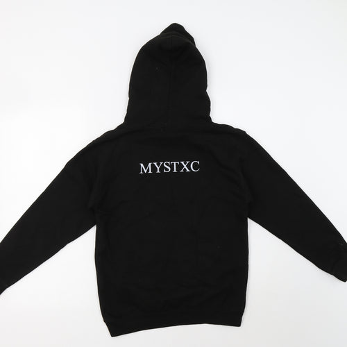 Awdis Girls Black  Cotton Pullover Hoodie Size 12-13 Years