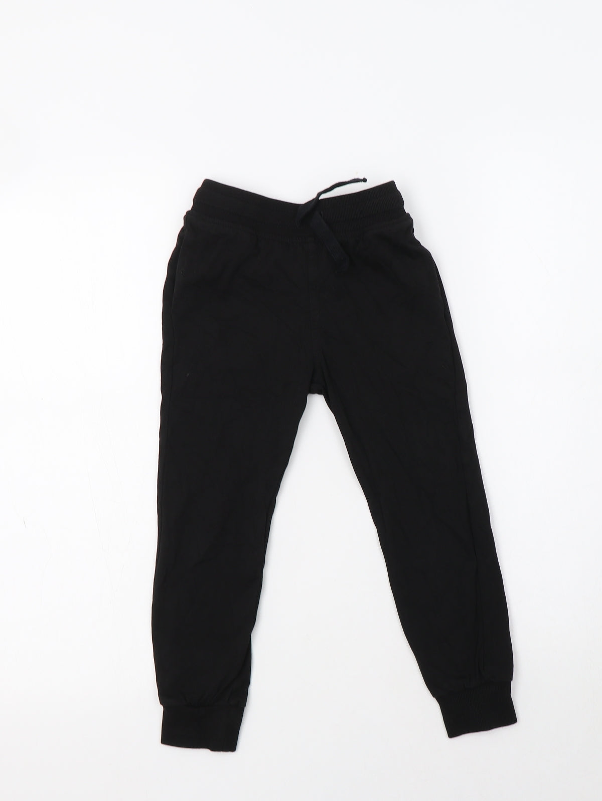 H&M Boys Black  Cotton Jogger Trousers Size 5-6 Years  Regular