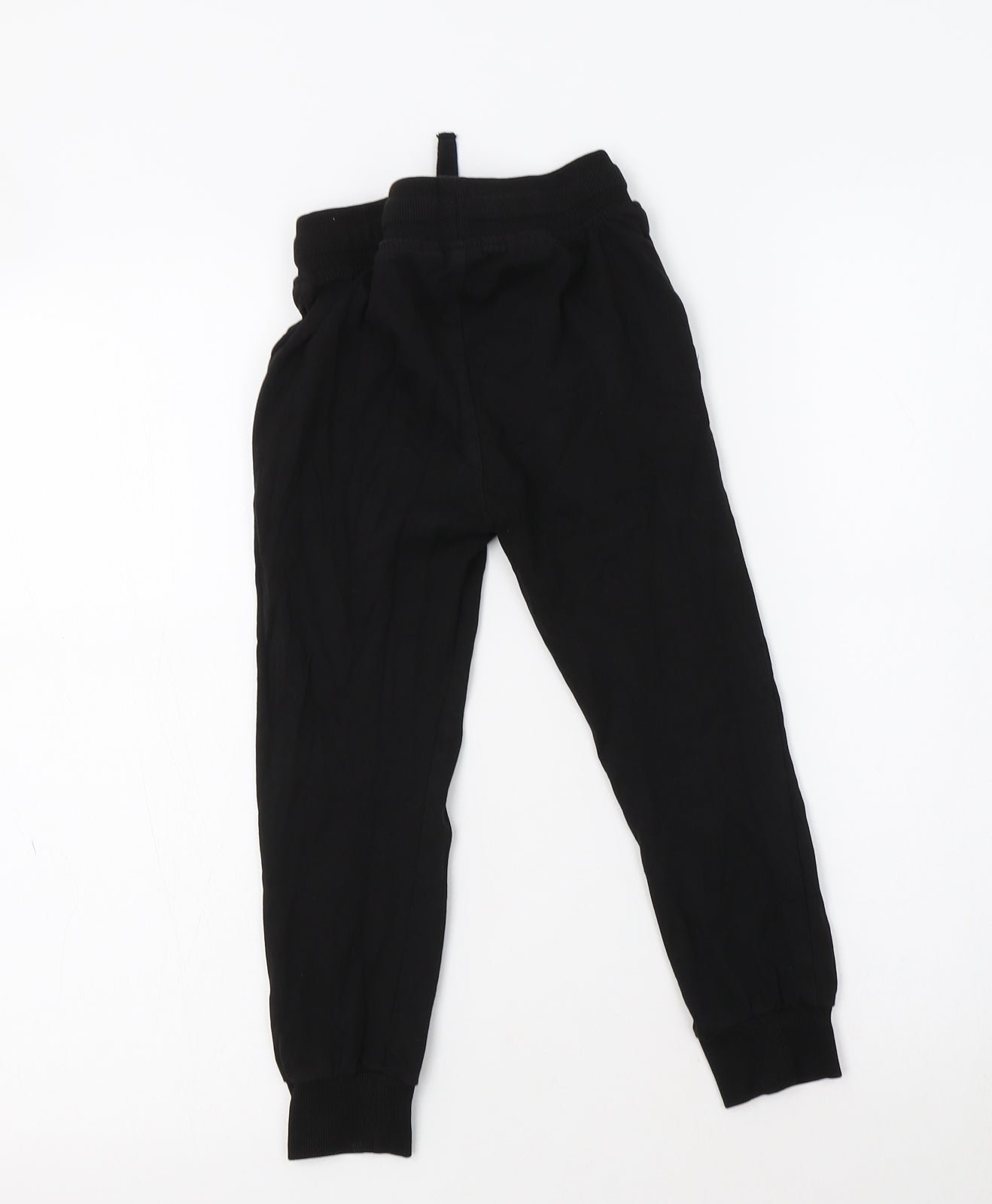 H&M Boys Black  Cotton Jogger Trousers Size 5-6 Years  Regular