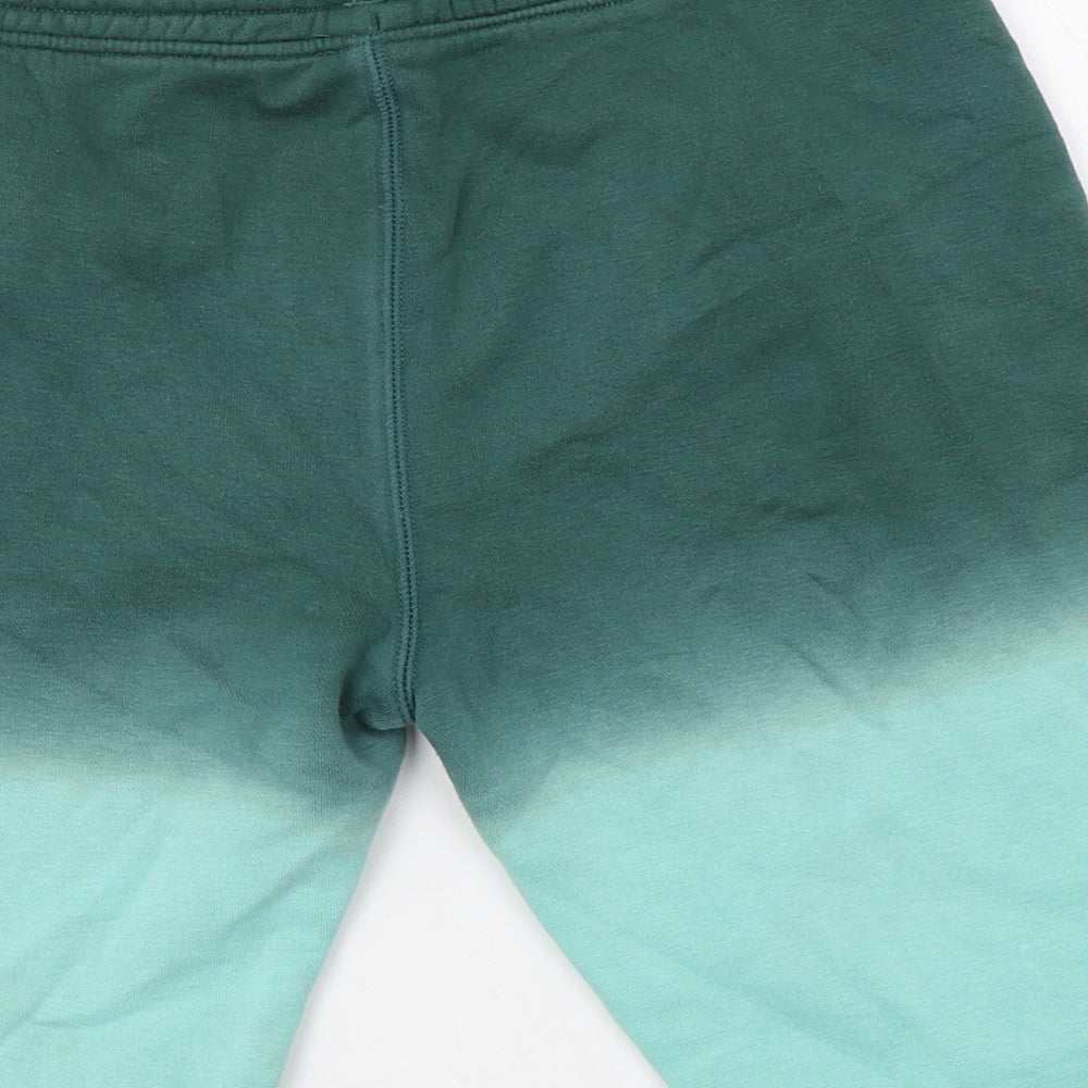 Nutmeg Boys Green Batik Cotton Sweat Shorts Size 11-12 Years  Regular Drawstring