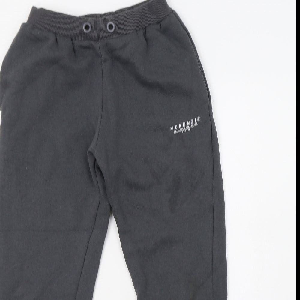 McKenzie Boys Grey  Polyester Jogger Trousers Size 12-13 Years  Regular