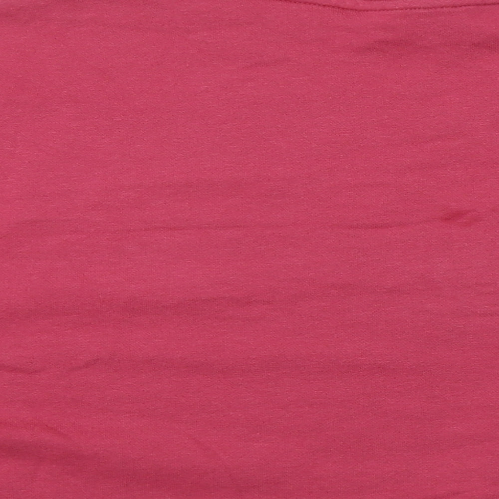 H&M Womens Pink  Cotton Pullover Sweatshirt Size M