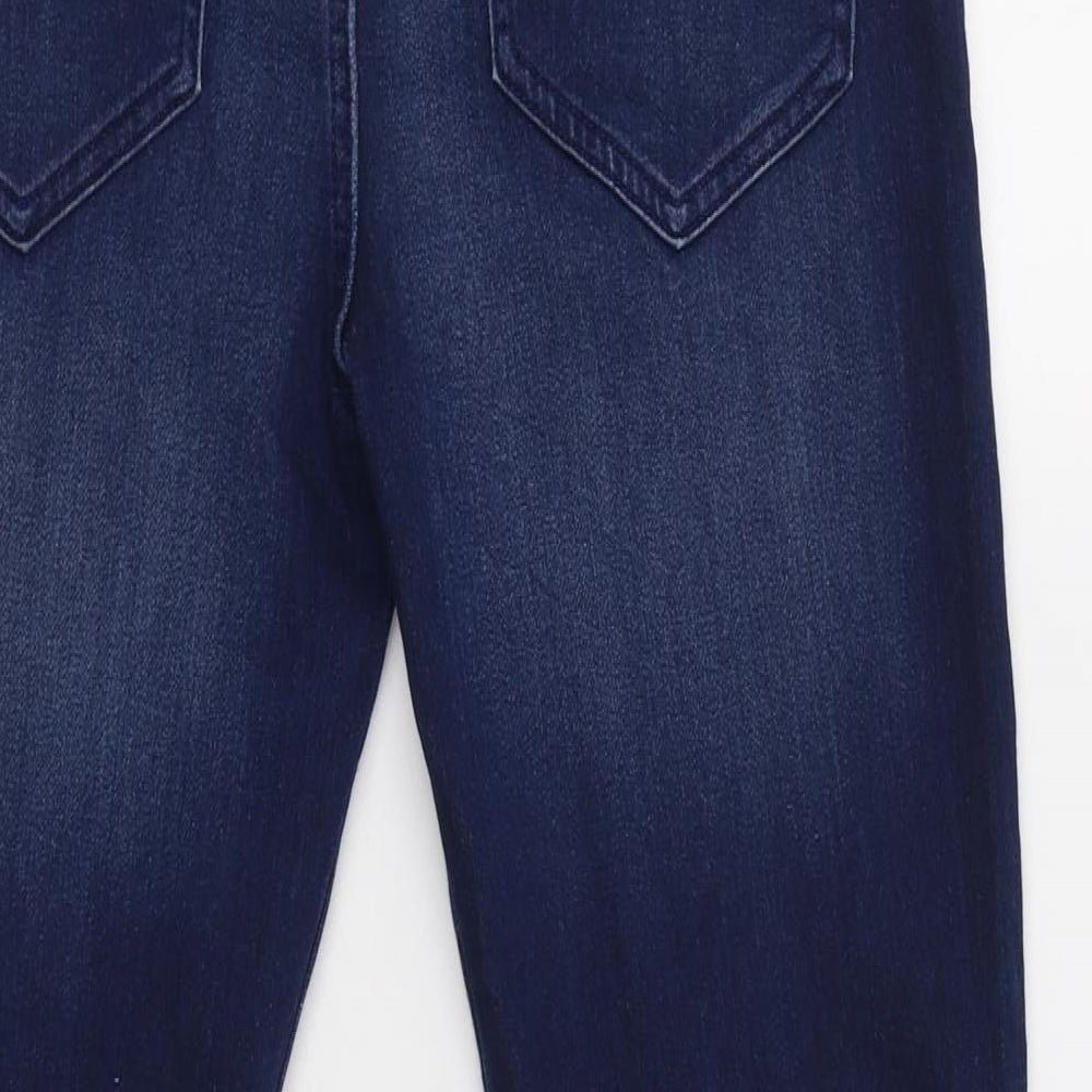F&F Boys Blue  Cotton Straight Jeans Size 10-11 Years  Regular Drawstring