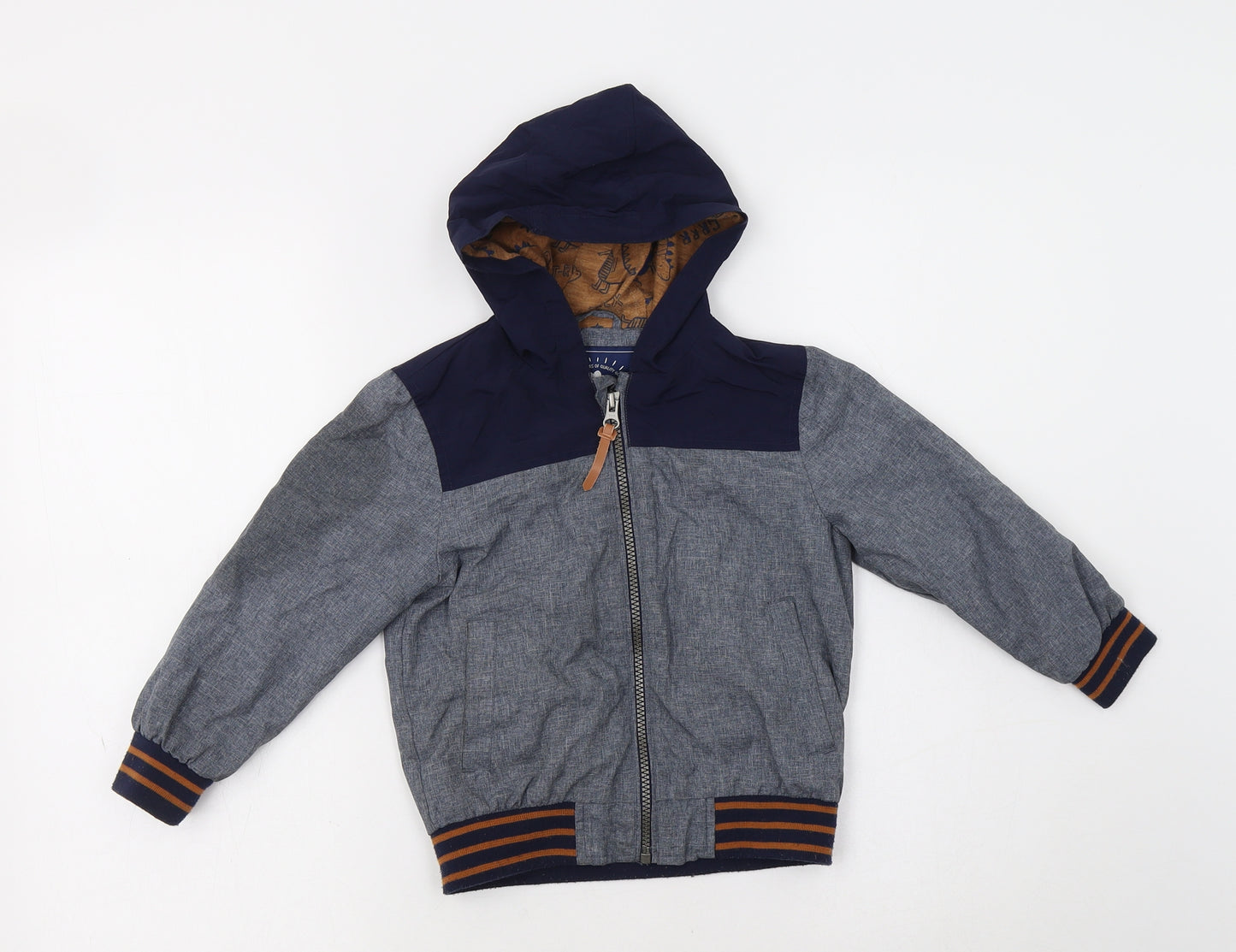 George Boys Blue   Jacket  Size 3-4 Years  Zip