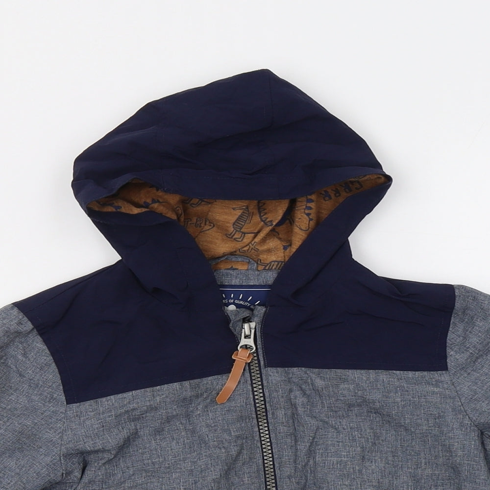 George Boys Blue   Jacket  Size 3-4 Years  Zip