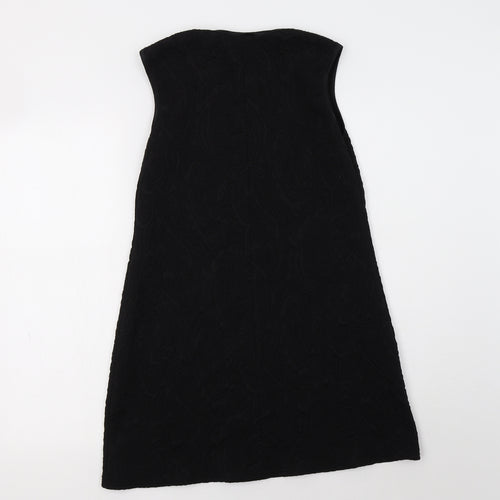 Amaya Womens Black Paisley  A-Line  Size 14  Round Neck