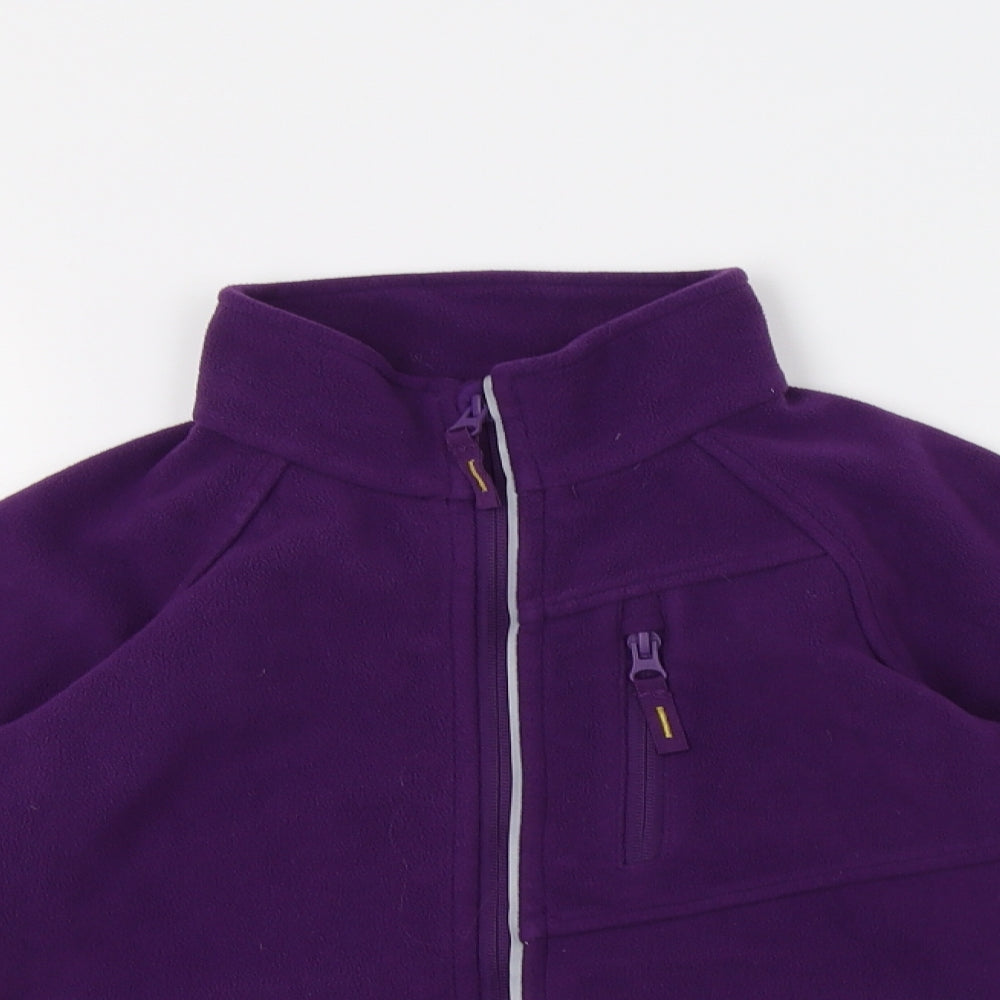 Polarn O. Pyret Girls Purple   Basic Jacket Jacket Size 8-9 Years  Zip