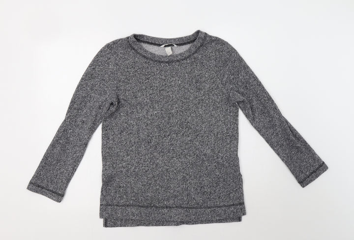 H&M Womens Grey Cotton Pullover Sweatshirt Size S