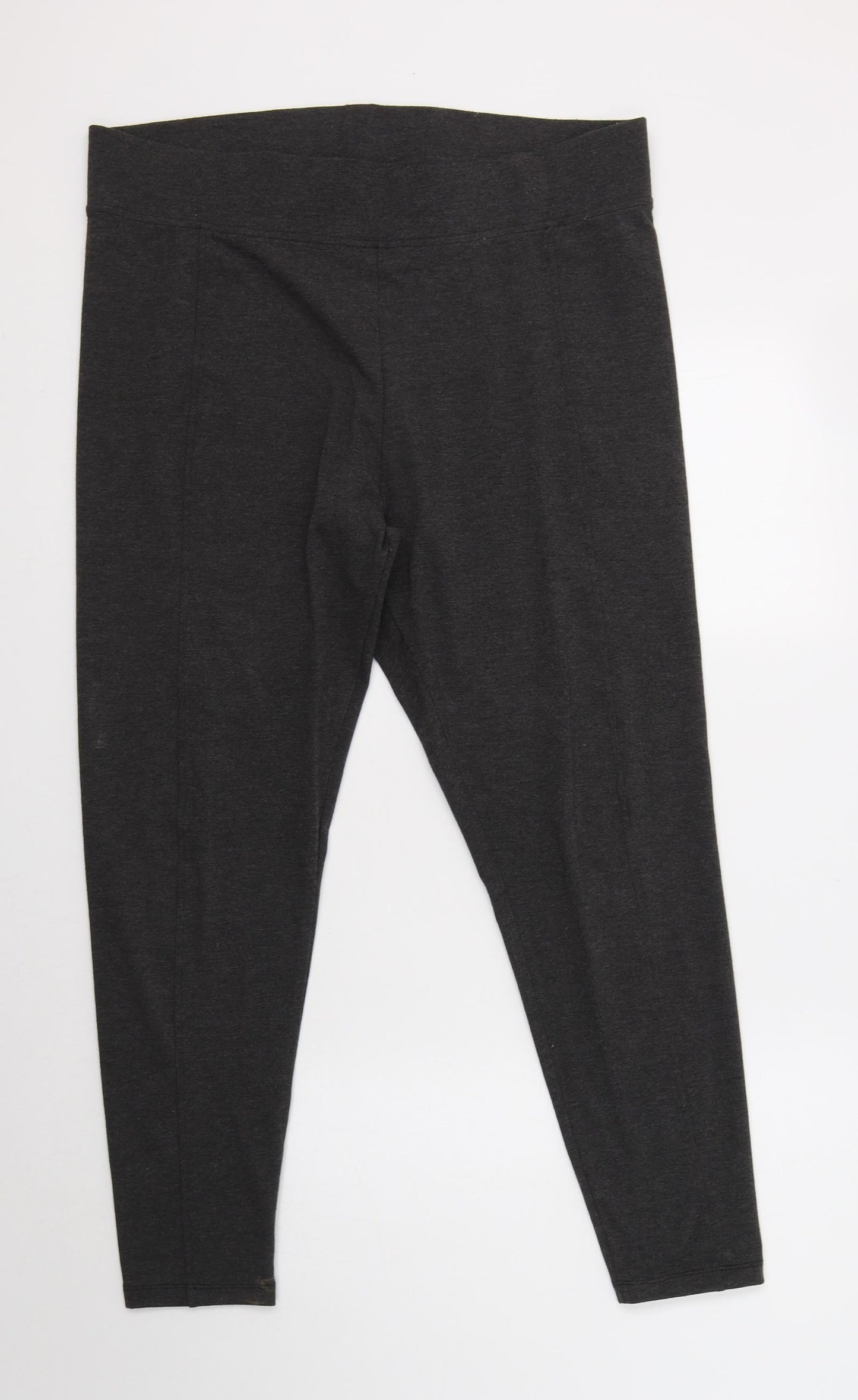 M&S Womens Grey  Polyester Jegging Leggings Size 18 L28 in