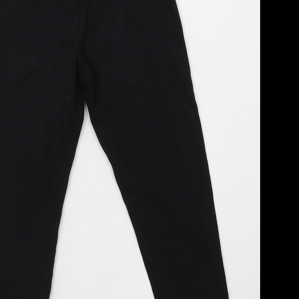 H&M Boys Black  Cotton Jogger Trousers Size 4-5 Years  Regular Drawstring