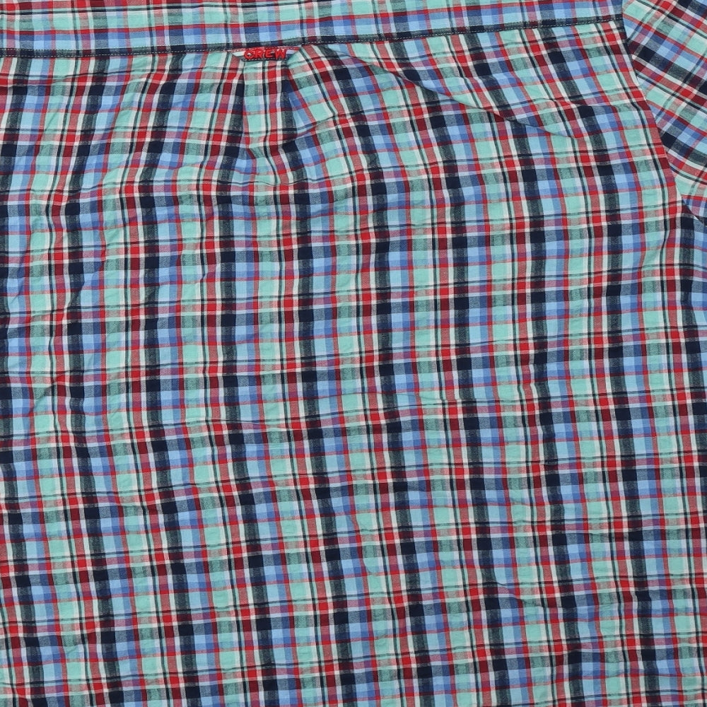 Crew Clothing Mens Multicoloured Check Cotton  Button-Up Size 2XL Collared Button