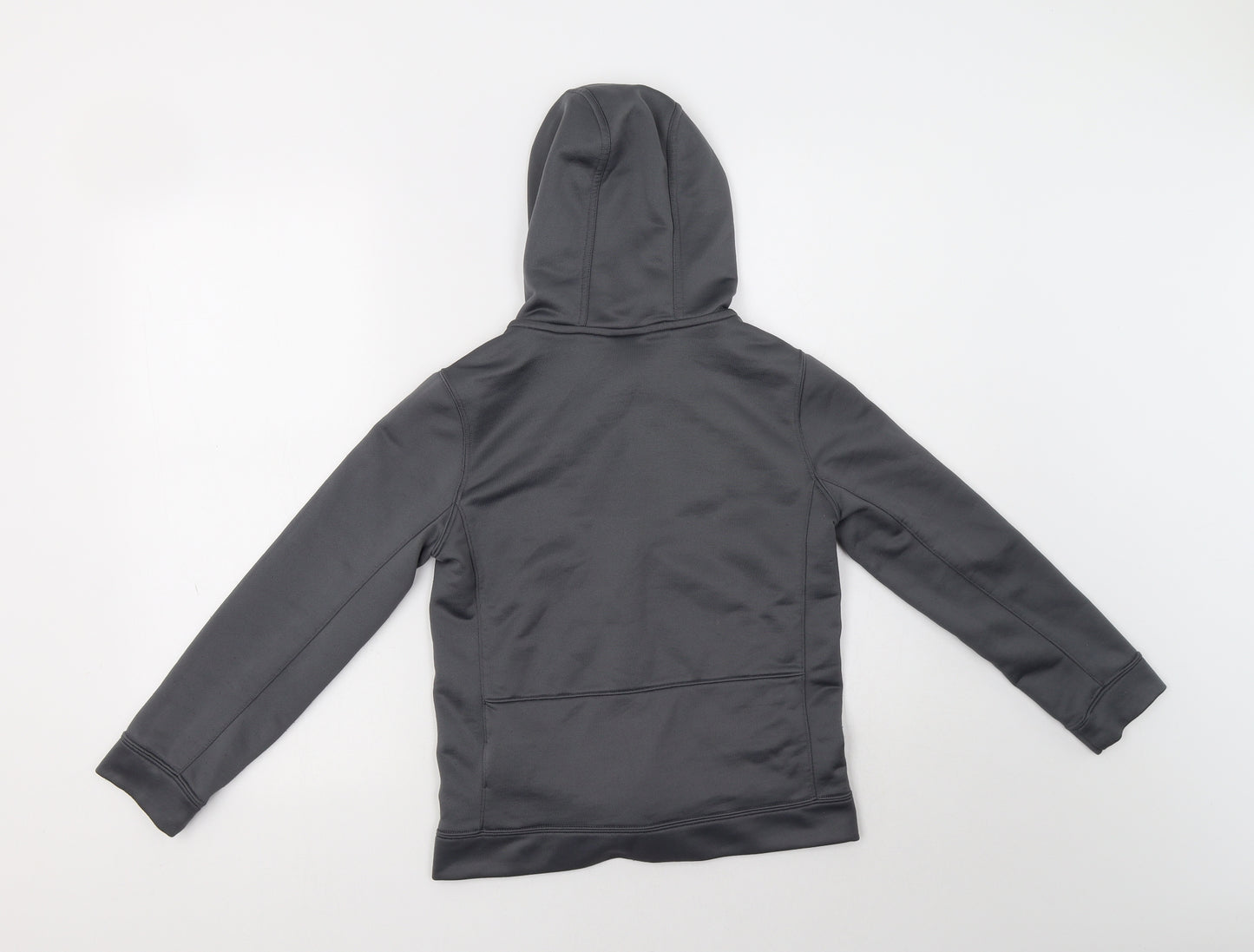 Nike Boys Grey Colourblock Polyester Full Zip Hoodie Size 10 Years  Zip