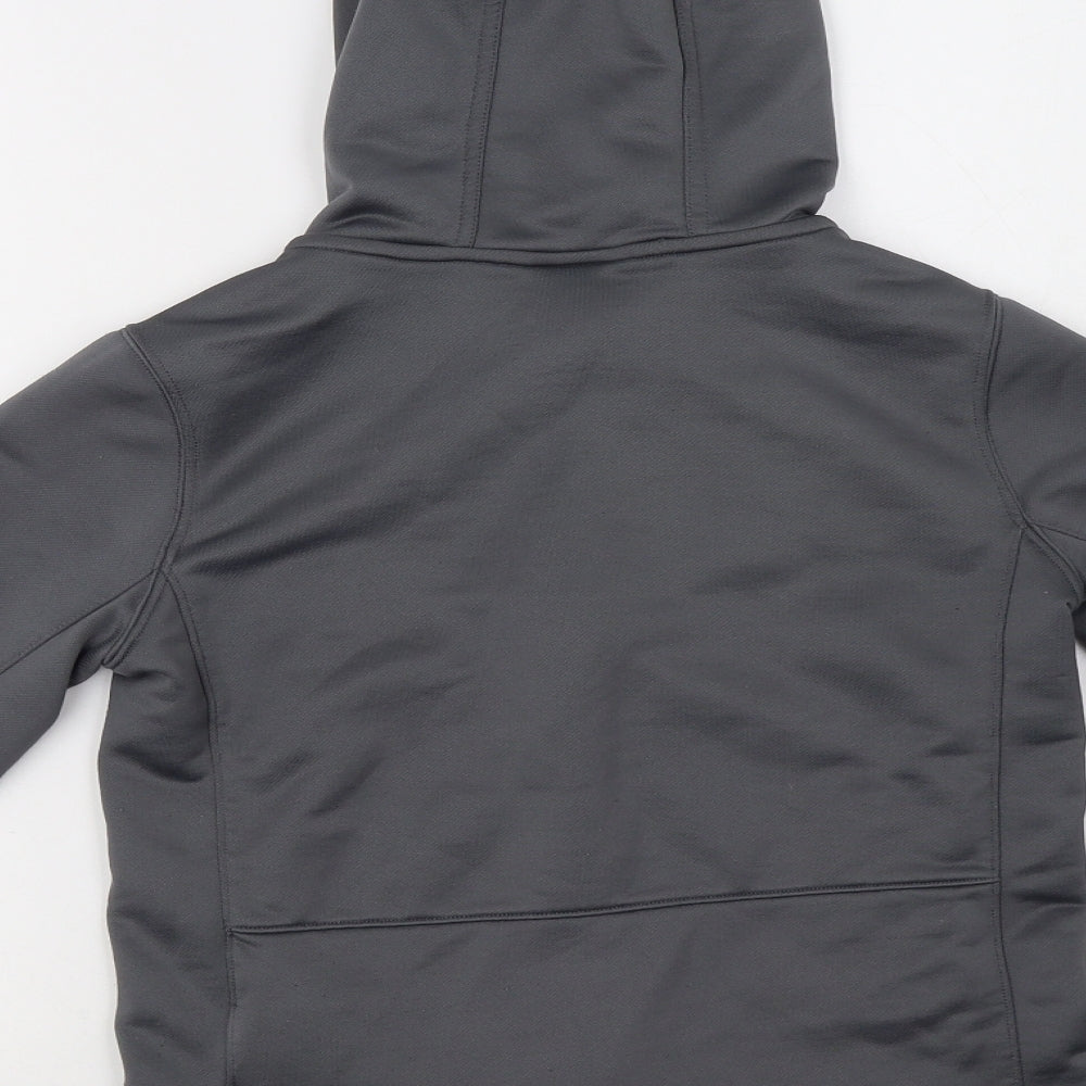 Nike Boys Grey Colourblock Polyester Full Zip Hoodie Size 10 Years  Zip