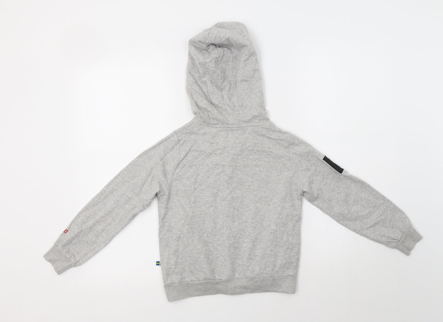 The Brand Girls Grey  Cotton Full Zip Hoodie Size 6-7 Years  Zip - Heart
