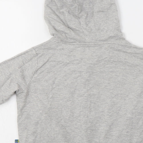 The Brand Girls Grey  Cotton Full Zip Hoodie Size 6-7 Years  Zip - Heart