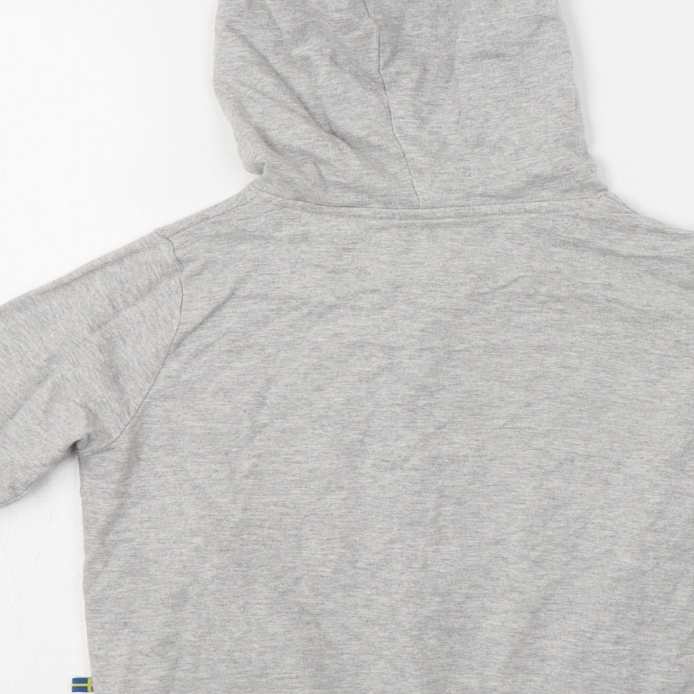 The Brand Girls Grey  Cotton Full Zip Hoodie Size 6-7 Years  Zip - Heart