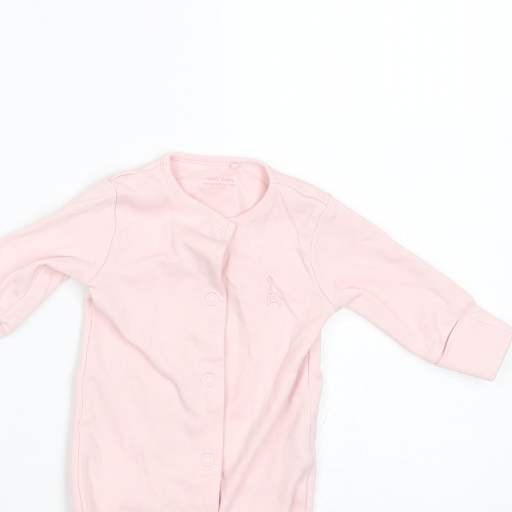 NEXT Baby Pink  Cotton Romper One-Piece Size 0-3 Months