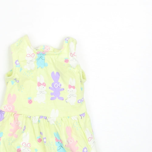 Marks and Spencer Baby Green  Cotton Romper One-Piece Size 3-6 Months