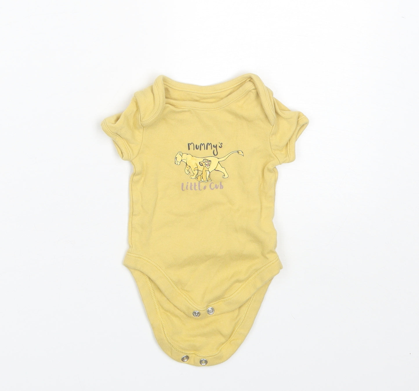 George Baby Yellow  Cotton Romper One-Piece Size 0-3 Months