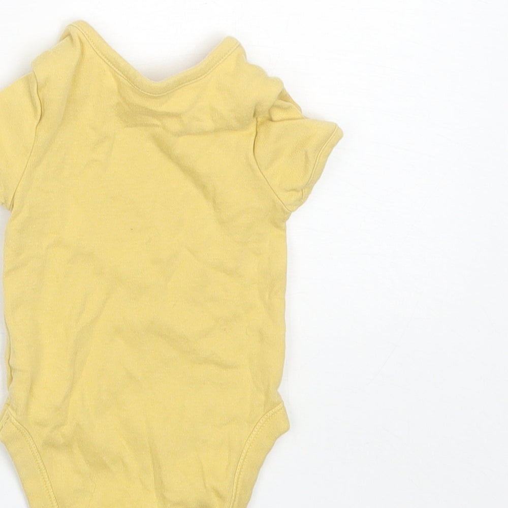 George Baby Yellow  Cotton Romper One-Piece Size 0-3 Months