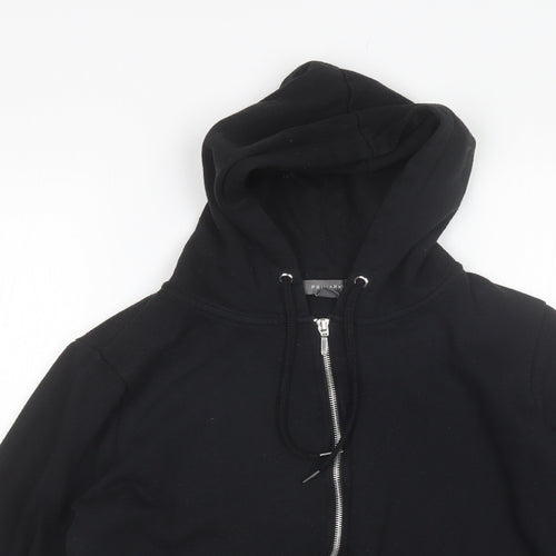 Primark Womens Black  Cotton Full Zip Hoodie Size L