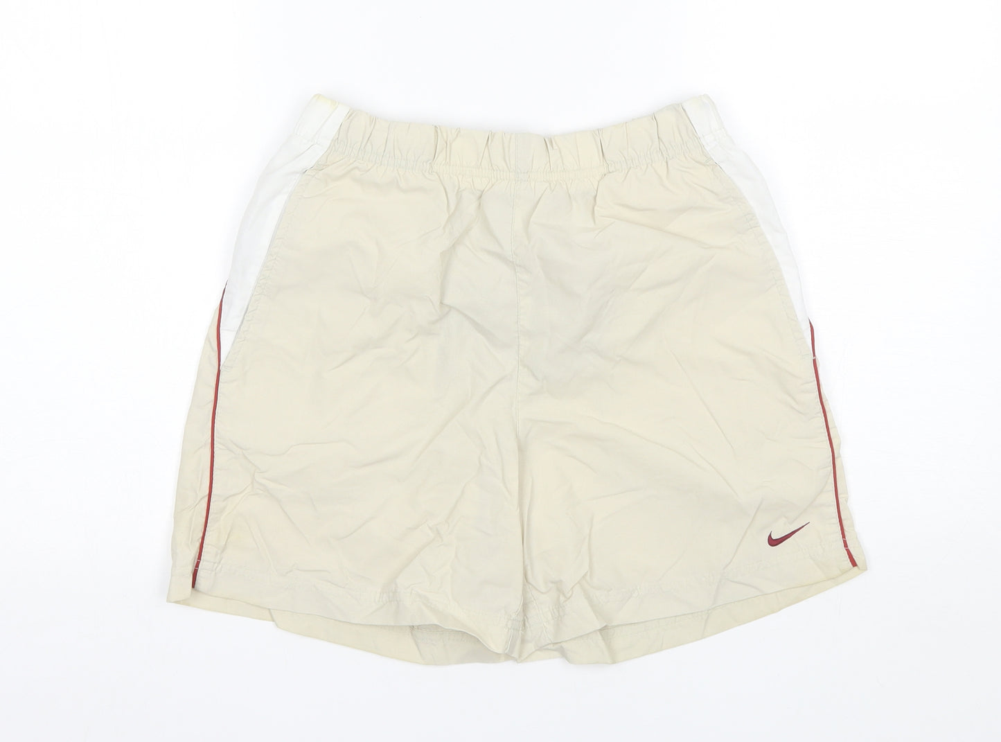 Nike Boys Beige  Nylon Sweat Shorts Size 14-15 Years  Regular