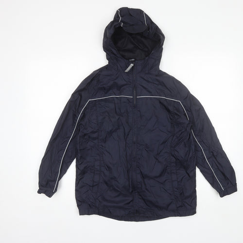 Debenhams Boys Blue   Rain Coat Jacket Size 9-10 Years