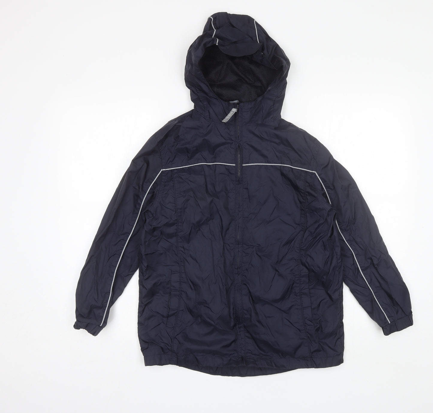Debenhams Boys Blue   Rain Coat Jacket Size 9-10 Years