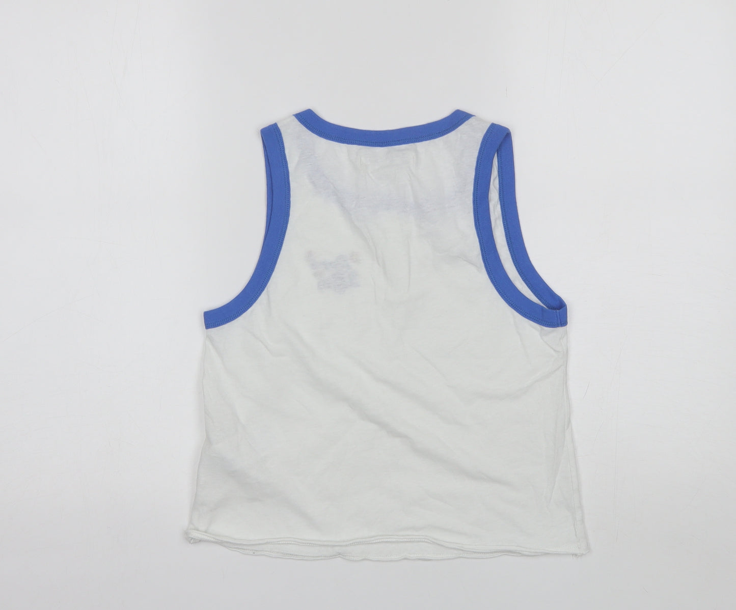 Abercrombie & Fitch Womens White  Cotton Basic Tank Size S Round Neck