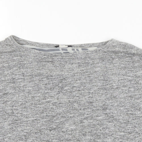 River Island Girls Grey Round Neck  Polyester Pullover Jumper Size 11-12 Years
