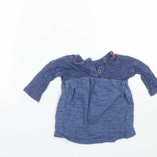 NEXT Baby Blue  Cotton Shift  Size 0-3 Months  Round Neck