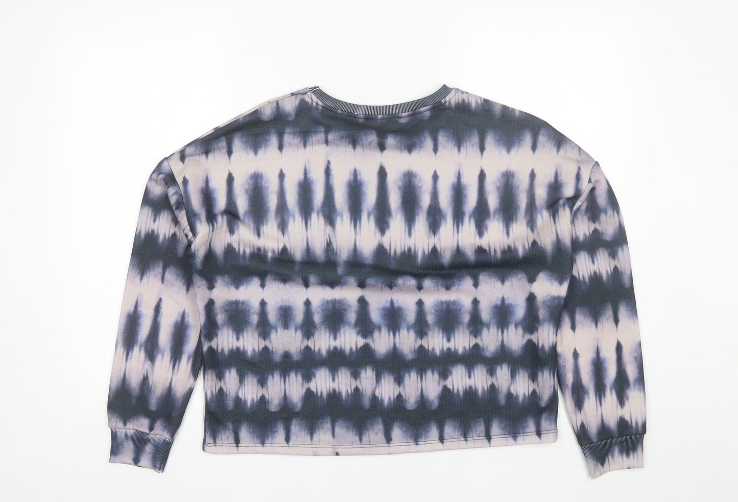 Papaya Womens Blue Round Neck  Polyester Pullover Jumper Size S