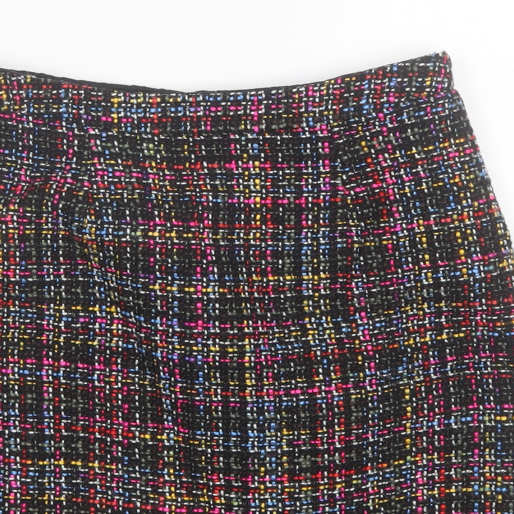 Papaya Womens Black  Polyester Mini Skirt Size 10