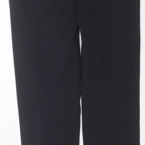 Workout Womens Black  Polyamide Compression Leggings Size 4 L24 in Regular  - size 4-6
