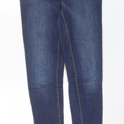 Denim & Co. Womens Blue  Cotton Skinny Jeans Size 8 L29 in Regular