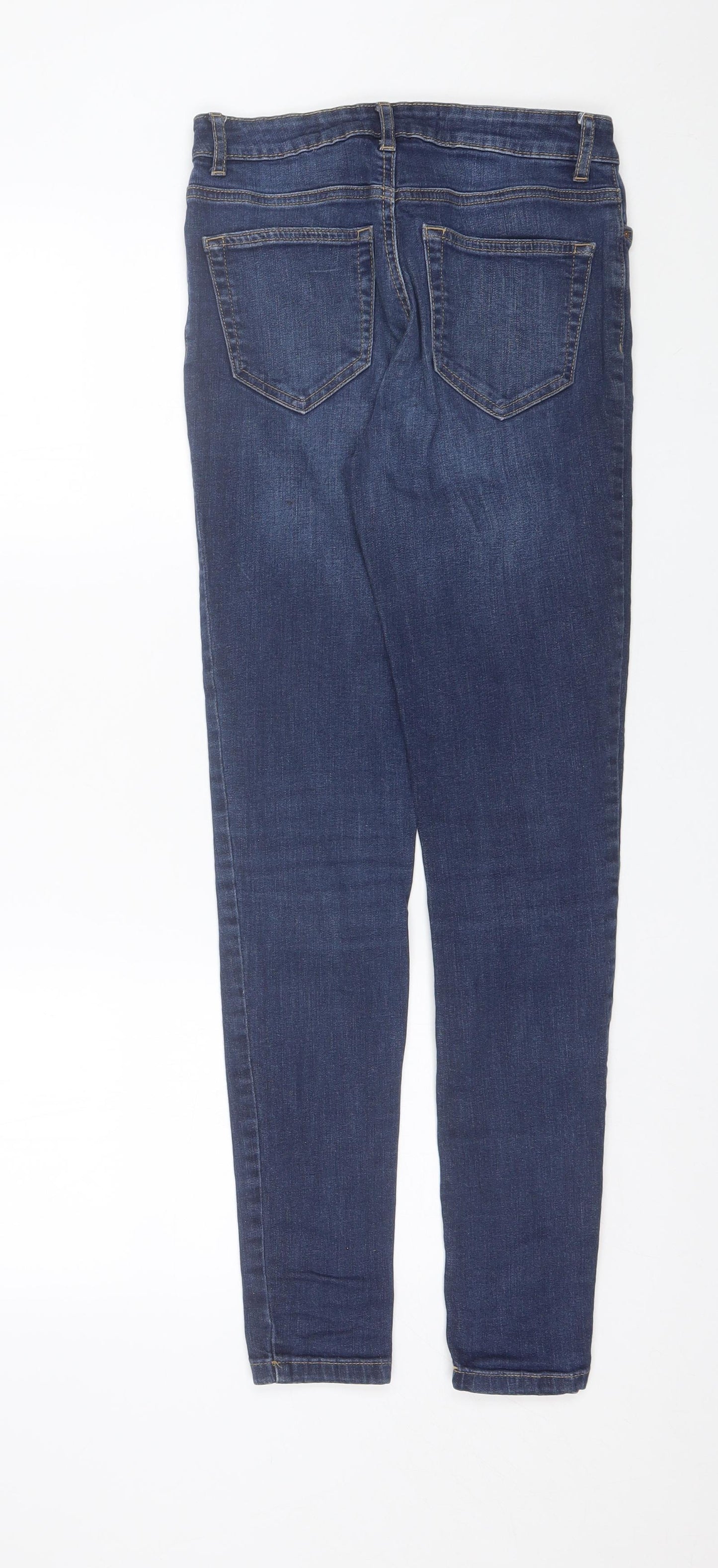 Denim & Co. Womens Blue  Cotton Skinny Jeans Size 8 L29 in Regular