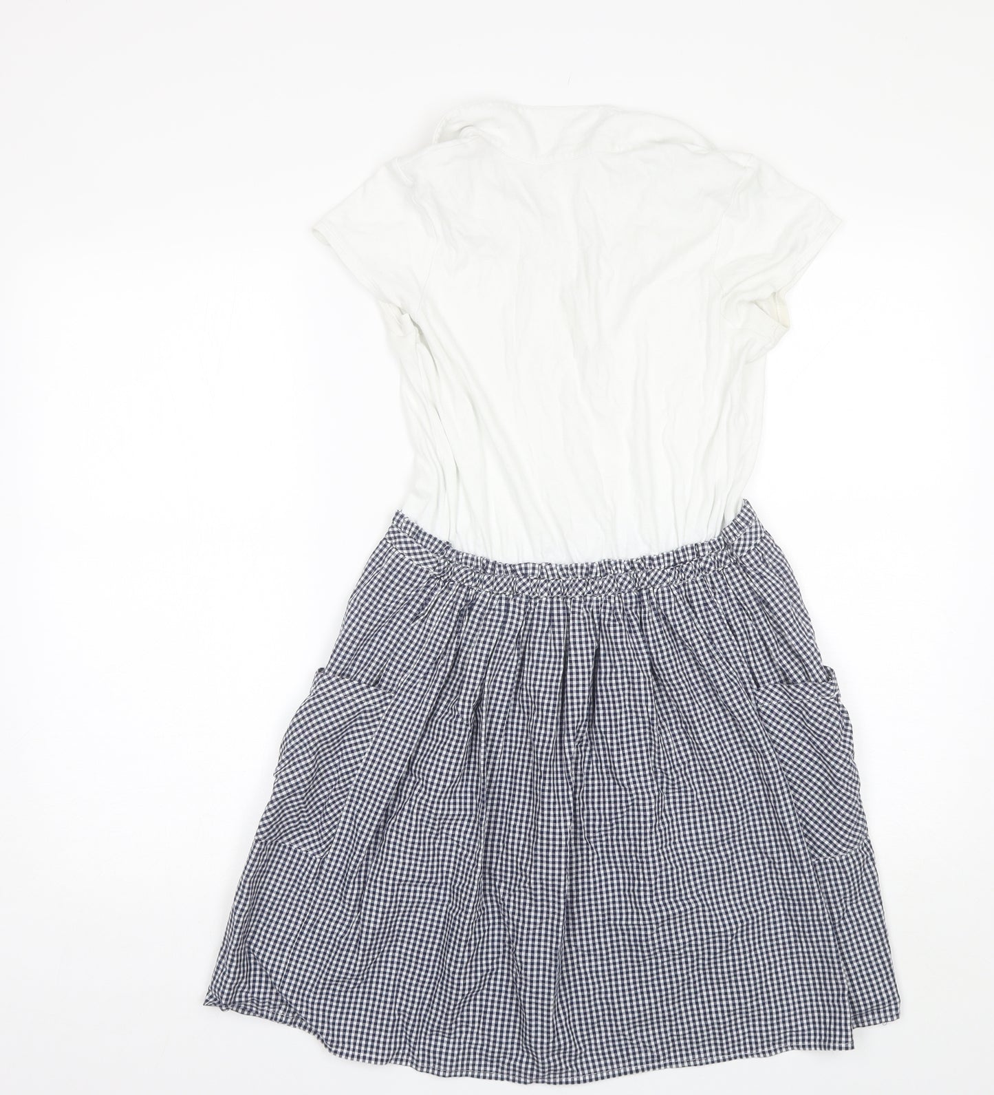 George Girls White  Cotton Shift  Size 13-14 Years  Collared  - School