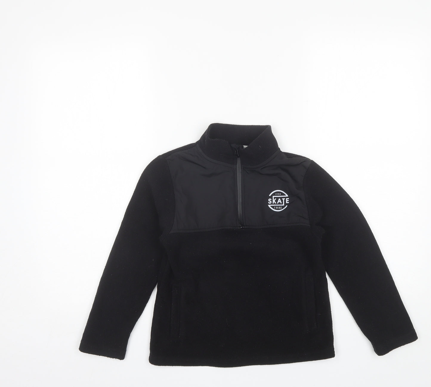 Urban Outlaws Boys Black Collared  Polyester Pullover Jumper Size 7-8 Years