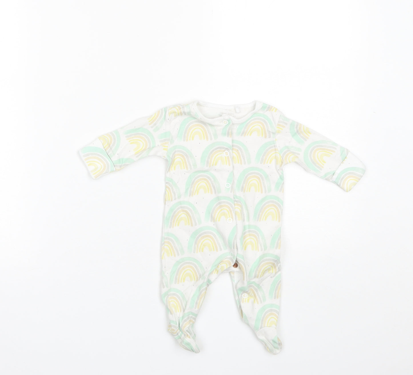 NEXT Baby Green  Cotton Romper One-Piece Size 0-3 Months