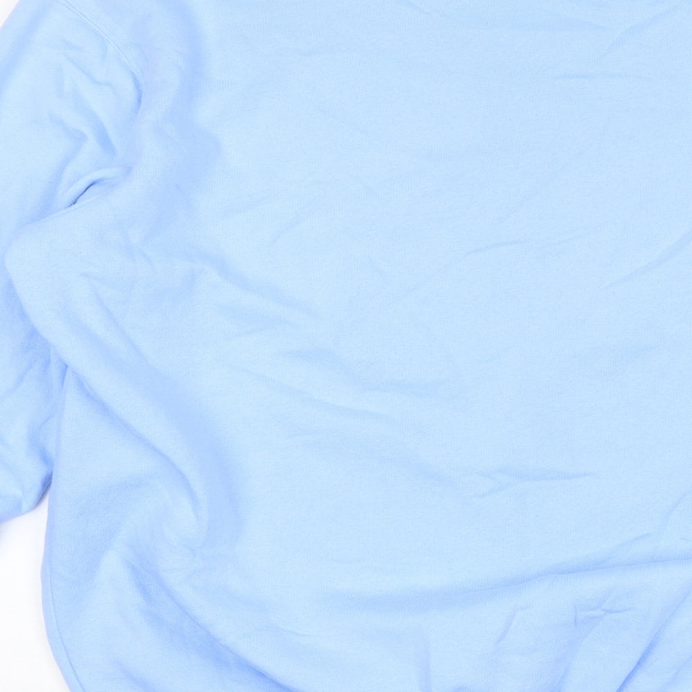 Cotton Traders Mens Blue Round Neck  Cotton Pullover Jumper Size 2XL