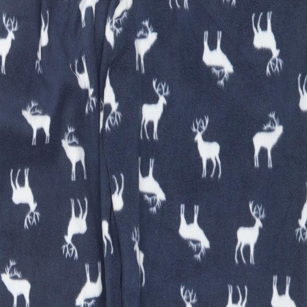 Nutmeg Mens Blue  Polyester  Pyjama Pants Size XL