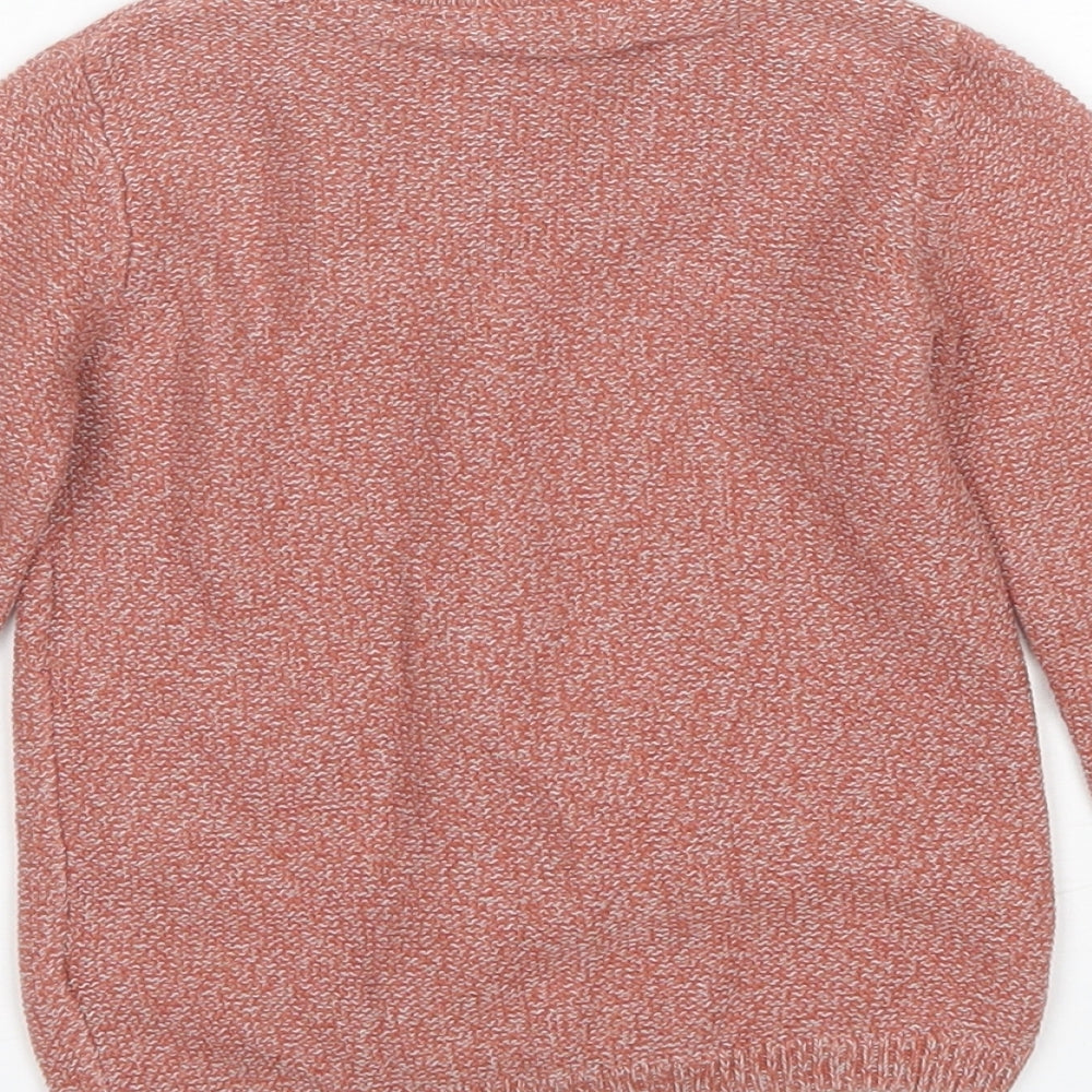 Marks and Spencer Baby Red  Cotton Cardigan Jumper Size 12-18 Months