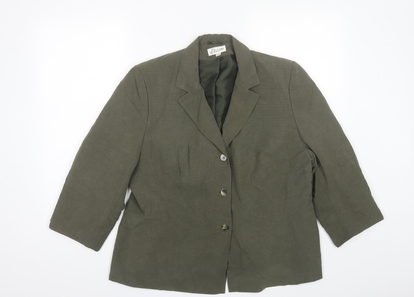 Etam Womens Green   Jacket Blazer Size 20