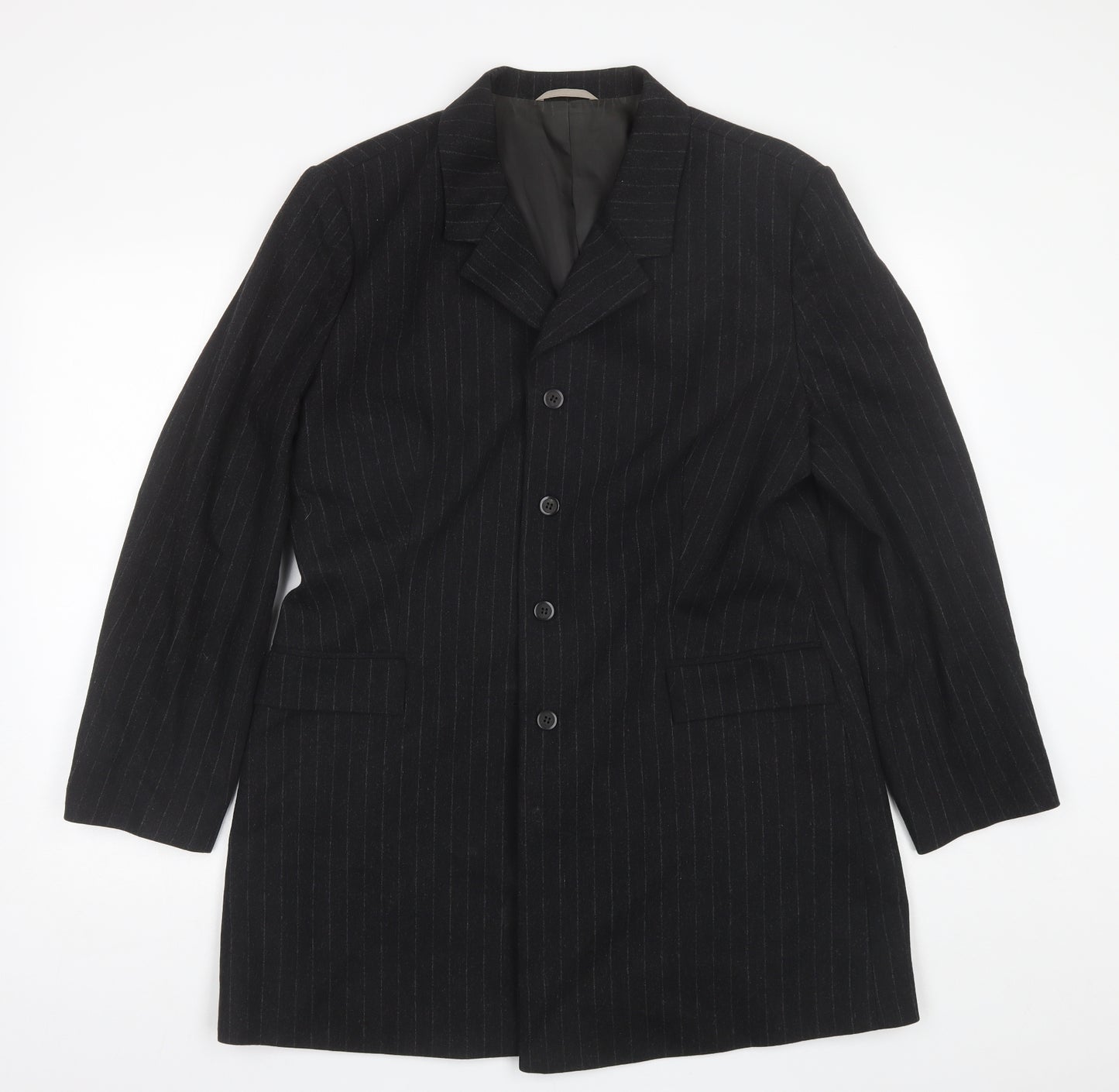 Yessica Womens Black Striped  Jacket Blazer Size 18